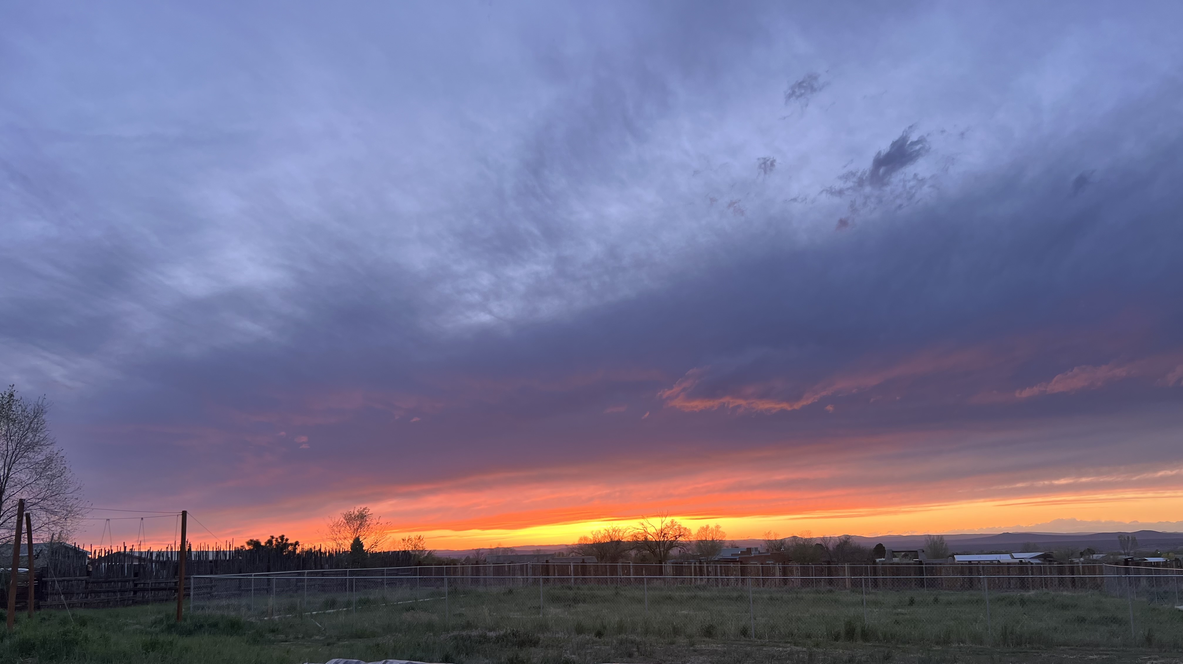 Finca Verde farm at sunset